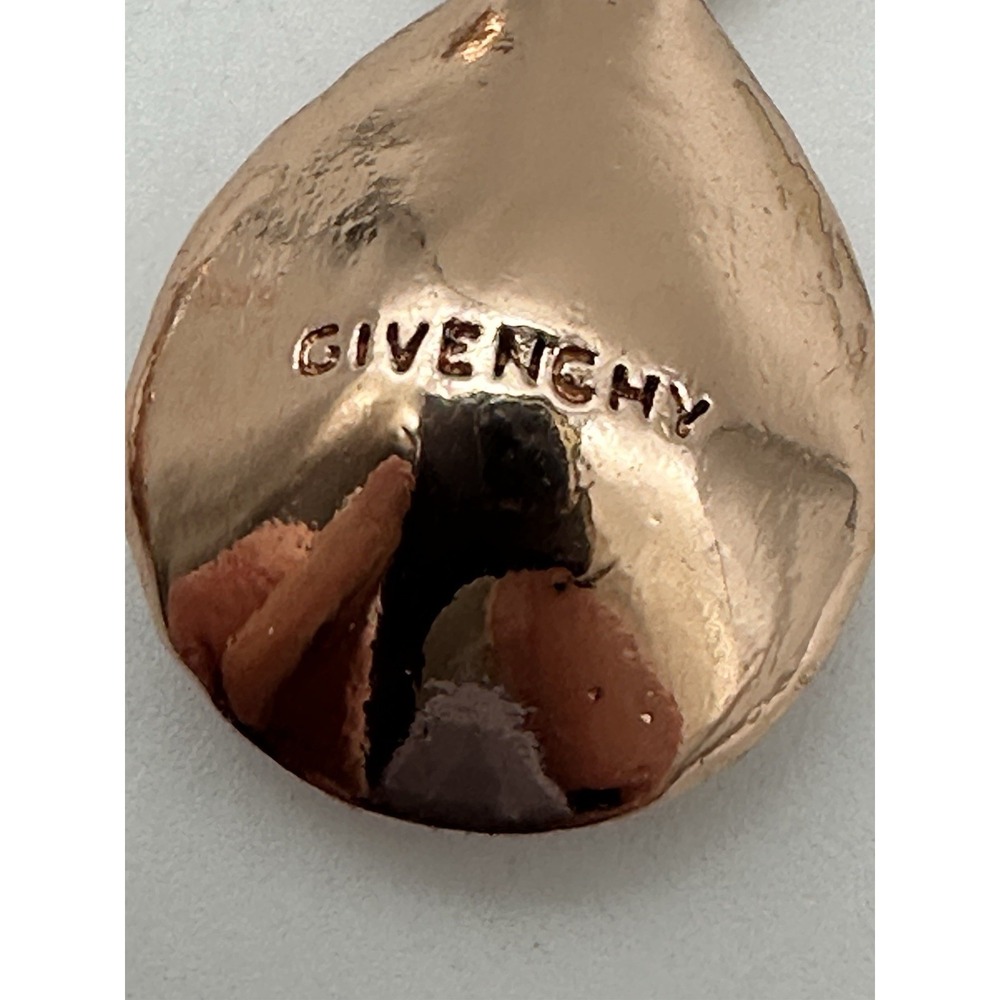 Givenchy Rose Gold Swarovski Crystal Linear Earrings Lever Back Drop Style Bling - Picture 5 of 10